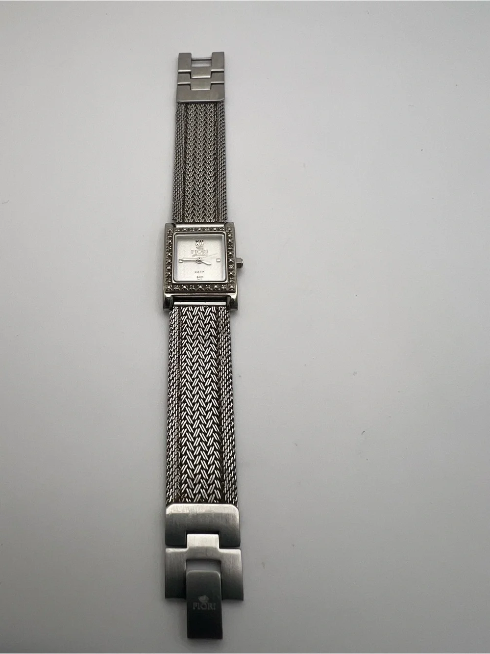 Fiori Milano Silver-Tone Women's Mesh Bracelet Watch